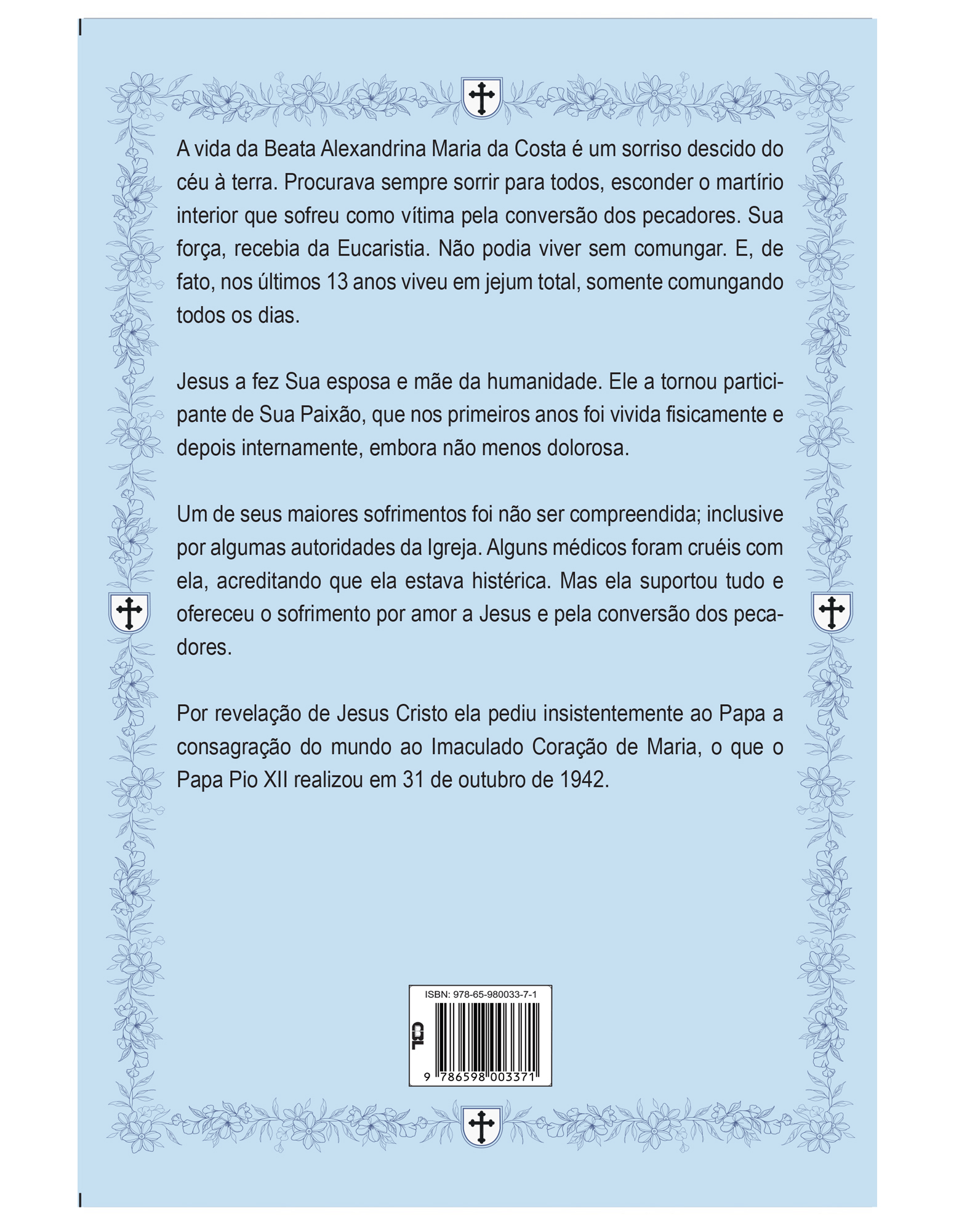 Beata Alexandrina Maria da Costa: Um sorriso celestial